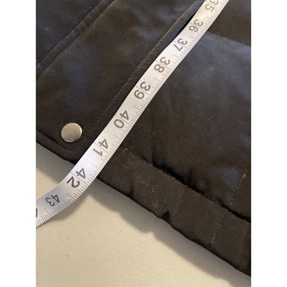 Centigrade Black Quilted Long Down Blend Filled Full Zip Coat Sz XL - Picture 10 of 14